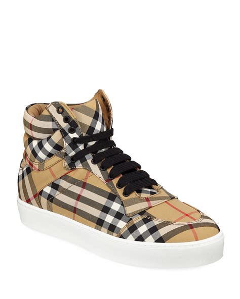 burberry high top shoes|designer burberry high top sneakers.